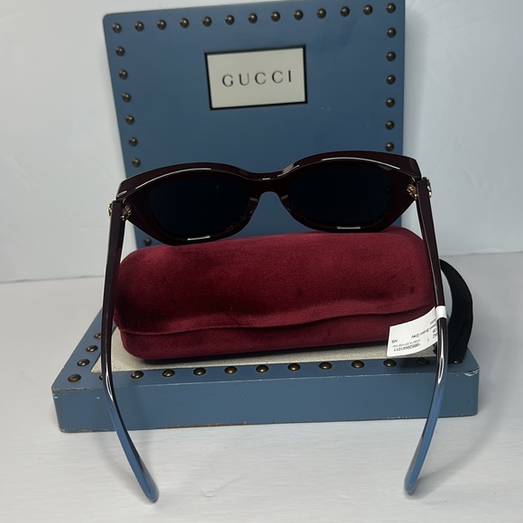 - ? - New Authentic- Gucci Sunglasses Women\'s GG0921S 004 Brown /Grey  55-…